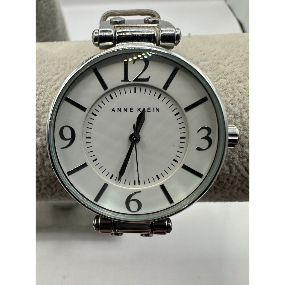 Anne Klein Womens 10/9169 New Battery 34MM 7.25" Analog Watch‎ Leather Band V